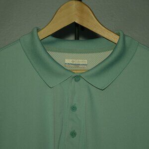 Columbia PFG Men's Performance Polo Shirt - Light Aqua - XXL